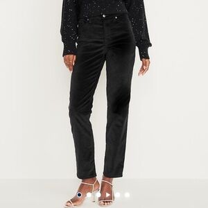 Old navy velvet high rise OG Straight ankle pants 8R
